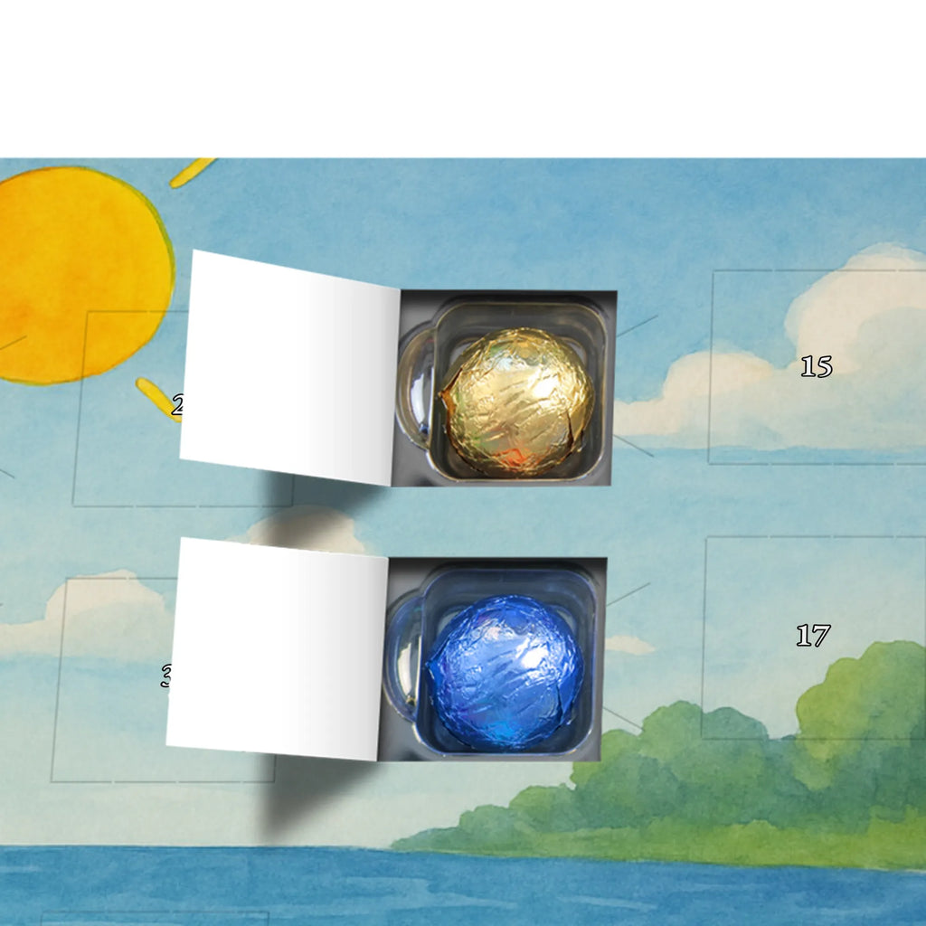 Chocolate advent calendar Penguin surfer Design North Pole, Penguins, surfers, surfing, waves, penguins, holidays, wave riding