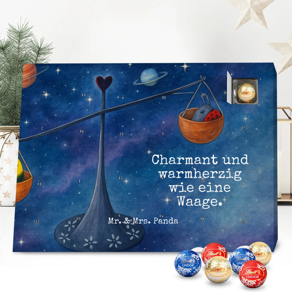 Chocolate advent calendar Star sign Scale Design month of birth, constellations, birthdays, astrology, date of birth, balance, ladybird, birthday September, gift October, birthday October, Libra, gift September, bumble bee, Libra zodiac sign, Libra gift