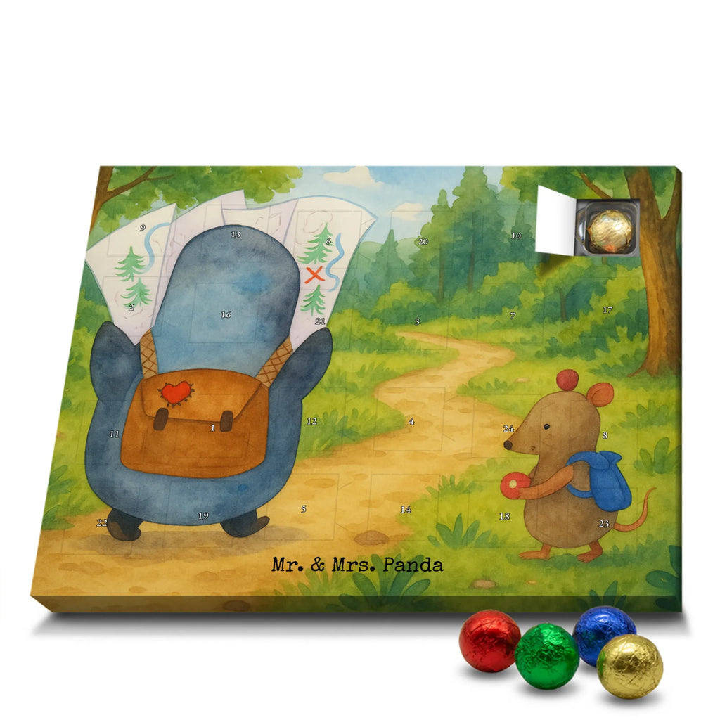 Chocolate advent calendar Penguin & Mouse Hiker Design North Pole, Penguins, adventurer, hiking, adventure, penguins, road trip, excursion