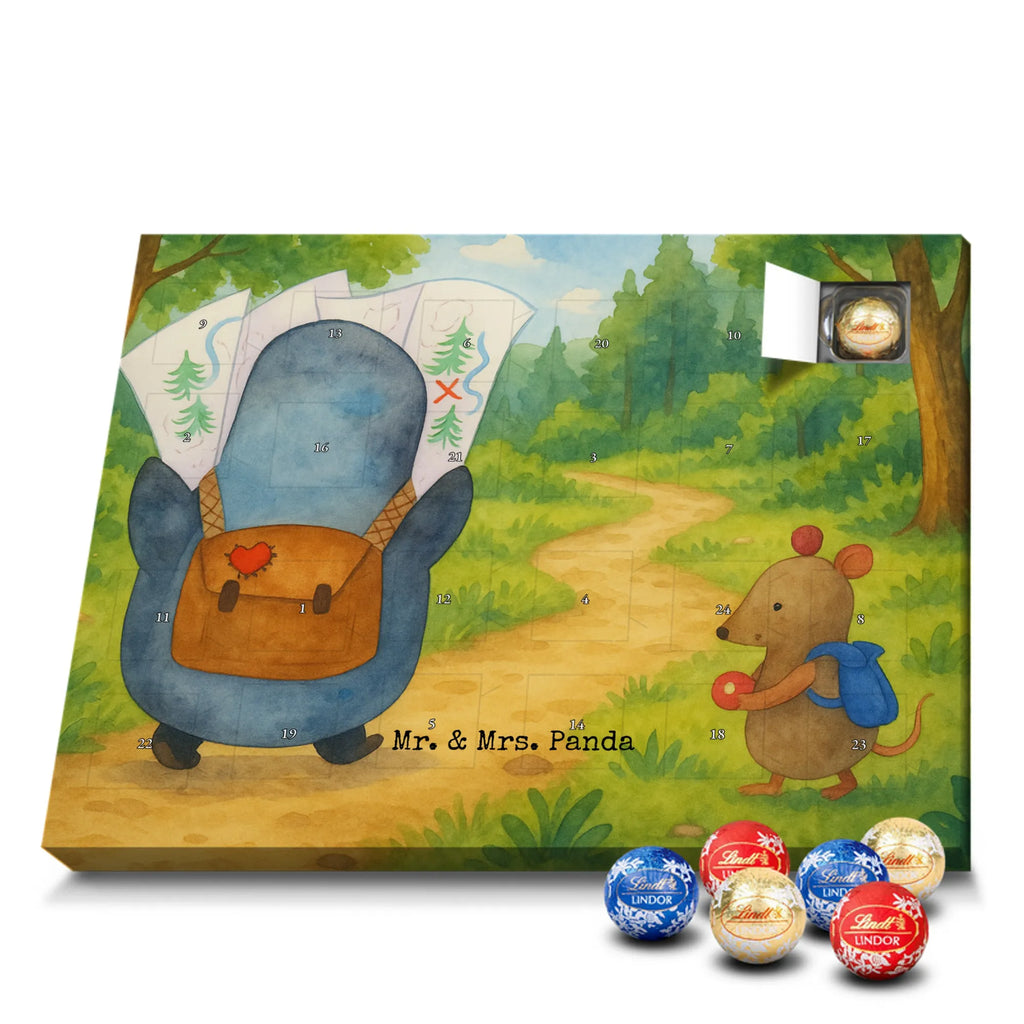 Chocolate advent calendar Penguin & Mouse Hiker Design North Pole, Penguins, adventurer, hiking, adventure, penguins, road trip, excursion