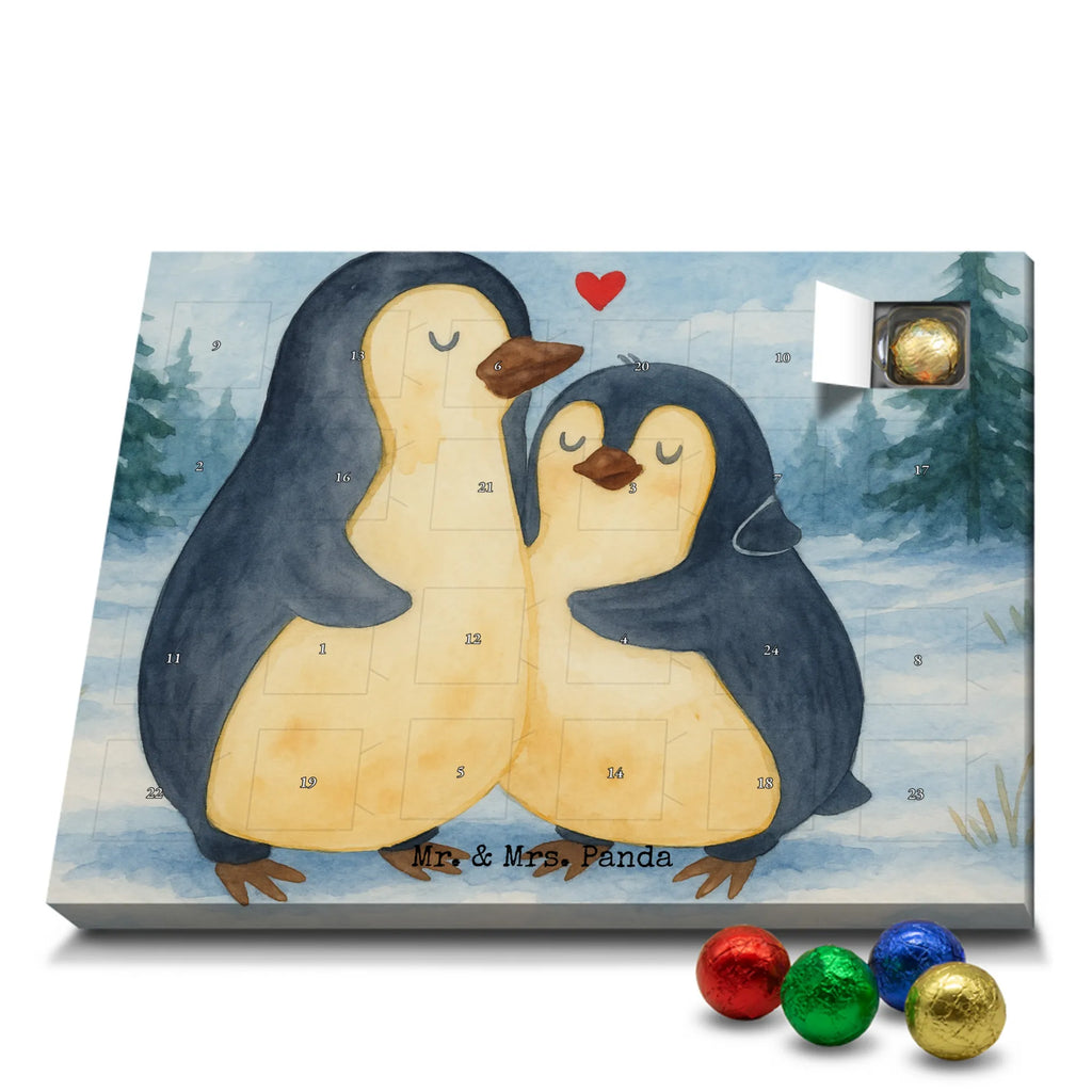 Chocolate advent calendar Penguin embrace Design North Pole, Penguins, wedding, wedding gift, love gift, lovers, anniversary, proof of love, wedding day