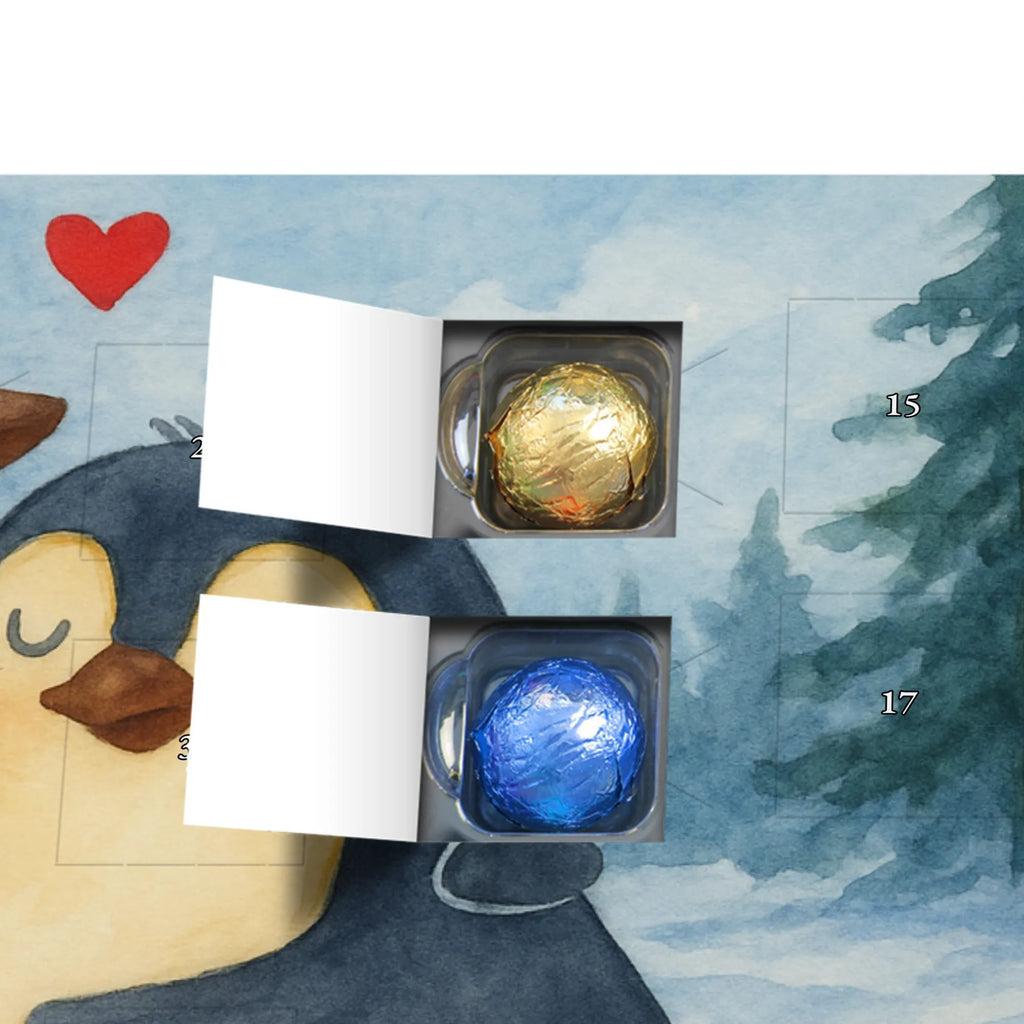 Chocolate advent calendar Penguin embrace Design North Pole, Penguins, wedding, wedding gift, love gift, lovers, anniversary, proof of love, wedding day