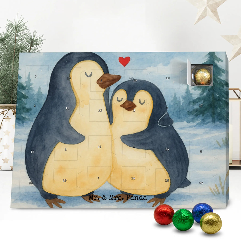 Chocolate advent calendar Penguin embrace Design North Pole, Penguins, wedding, wedding gift, love gift, lovers, anniversary, proof of love, wedding day