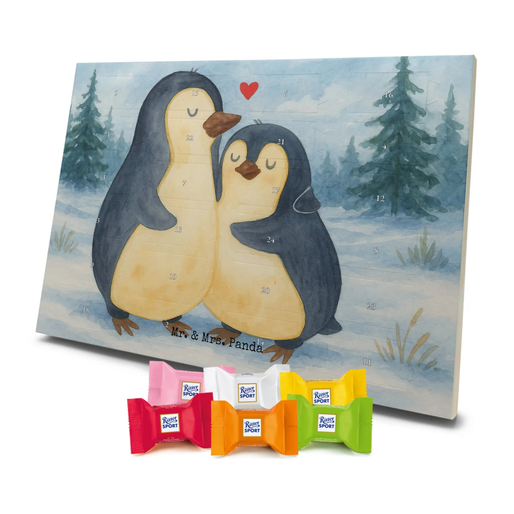 Chocolate advent calendar Penguin embrace Design North Pole, Penguins, wedding, wedding gift, love gift, lovers, anniversary, proof of love, wedding day