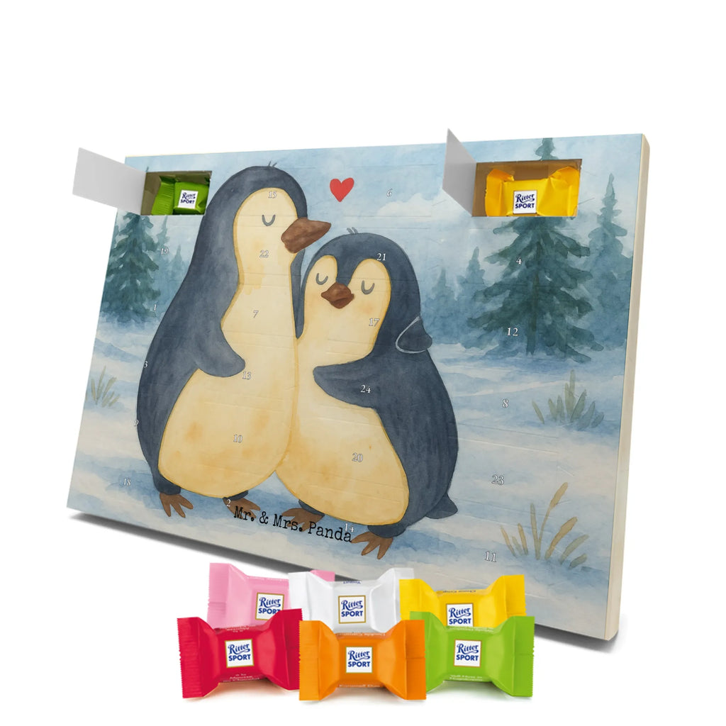 Chocolate advent calendar Penguin embrace Design North Pole, Penguins, wedding, wedding gift, love gift, lovers, anniversary, proof of love, wedding day