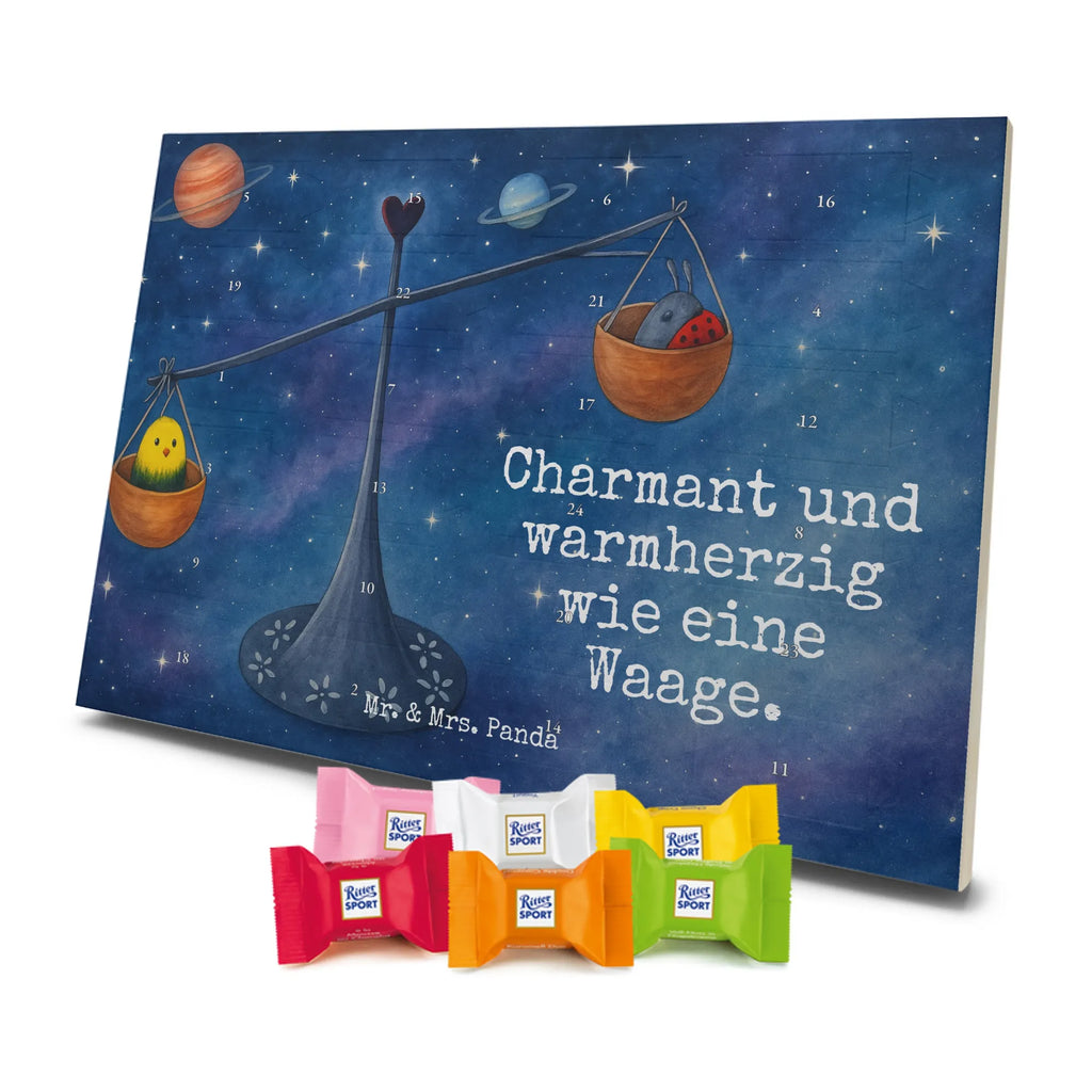 Chocolate advent calendar Star sign Scale Design month of birth, constellations, birthdays, astrology, date of birth, balance, ladybird, birthday September, gift October, birthday October, Libra, gift September, bumble bee, Libra zodiac sign, Libra gift