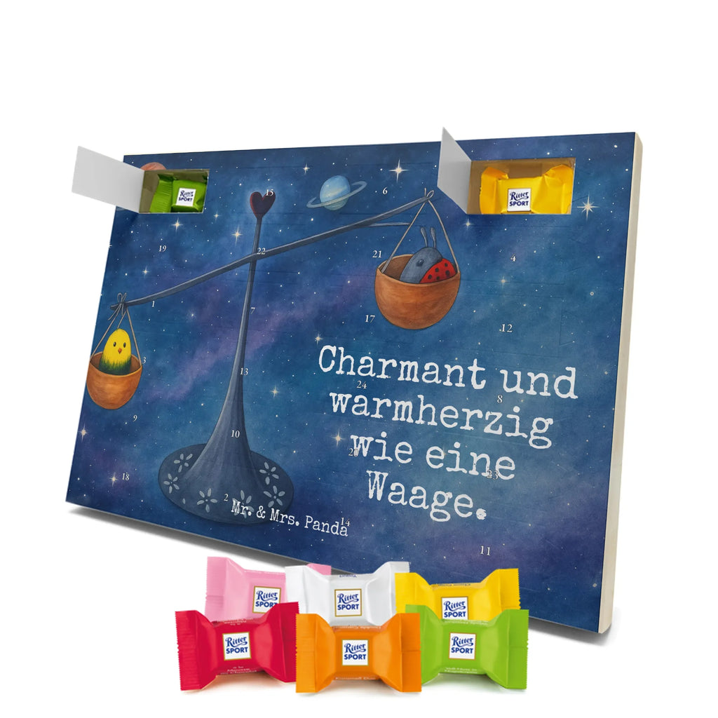 Chocolate advent calendar Star sign Scale Design month of birth, constellations, birthdays, astrology, date of birth, balance, ladybird, birthday September, gift October, birthday October, Libra, gift September, bumble bee, Libra zodiac sign, Libra gift