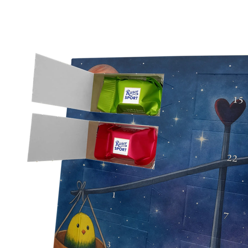 Chocolate advent calendar Star sign Scale Design month of birth, constellations, birthdays, astrology, date of birth, balance, ladybird, birthday September, gift October, birthday October, Libra, gift September, bumble bee, Libra zodiac sign, Libra gift