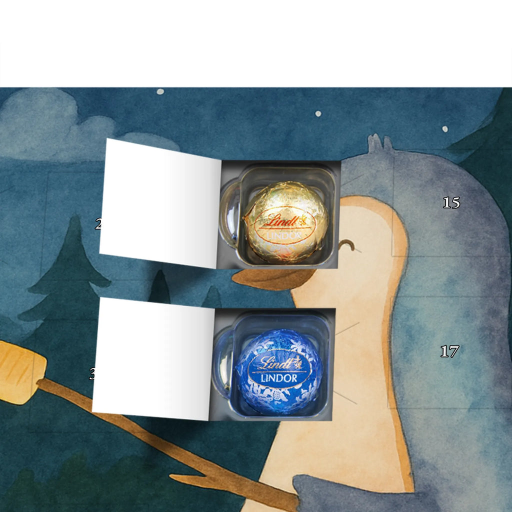 Chocolate advent calendar Penguin campfire Design North Pole, Penguins, campfire, everyday office life, penguins, mouse, life motto, new start, work, life motivation, fire