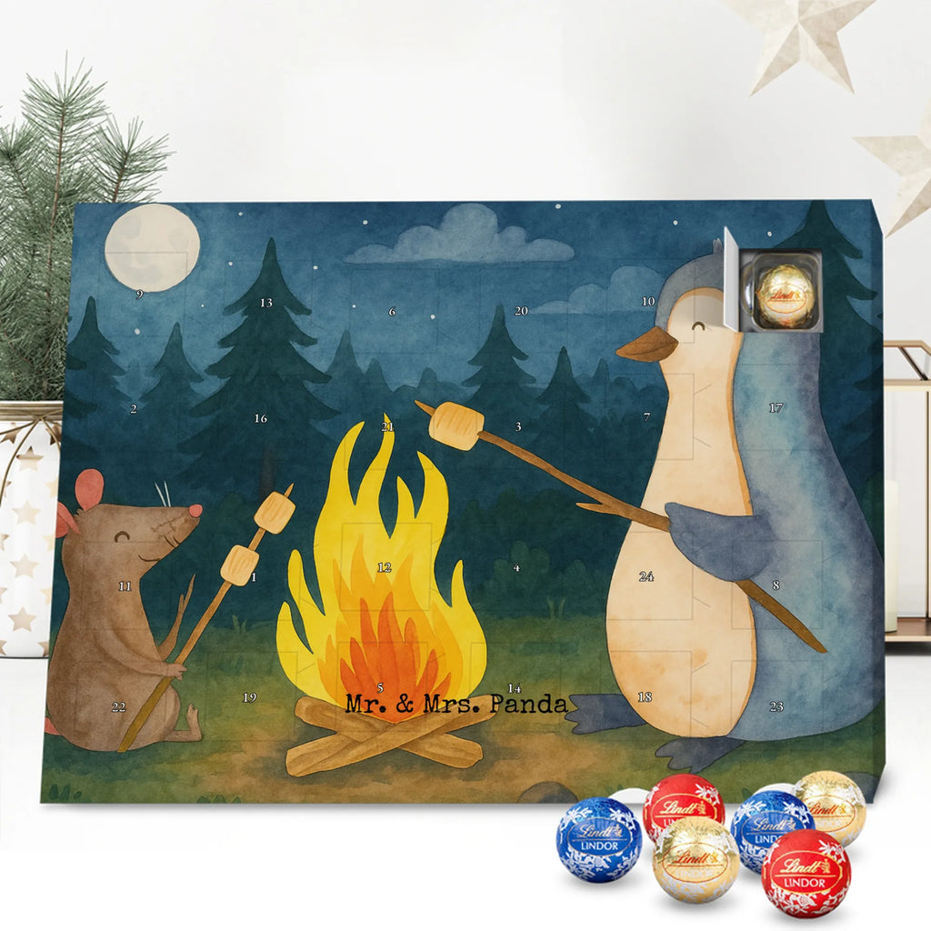 Chocolate advent calendar Penguin campfire Design North Pole, Penguins, campfire, everyday office life, penguins, mouse, life motto, new start, work, life motivation, fire