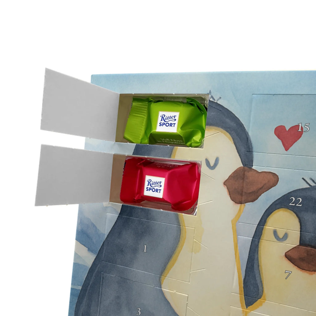 Chocolate advent calendar Penguin embrace Design North Pole, Penguins, wedding, wedding gift, love gift, lovers, anniversary, proof of love, wedding day
