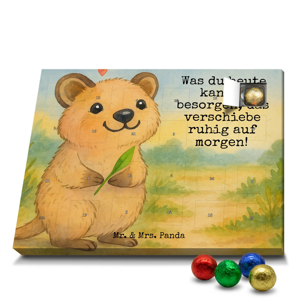 Chocolate advent calendar Quokka Happy Design card, gift ideas, gifts, small animals, cute, cute animal motives, hand drawn, funny sayings, good mood, special gifts, animal lover