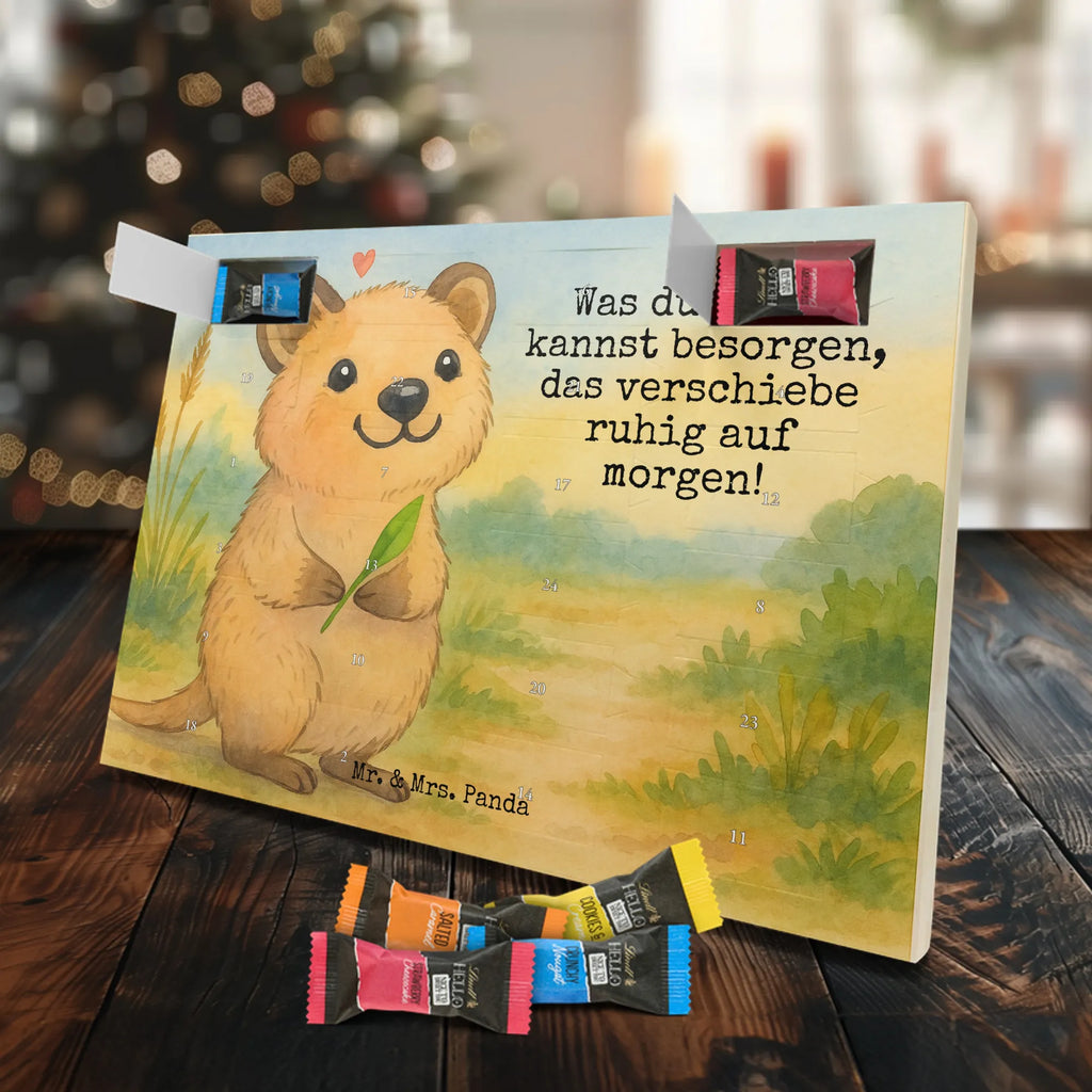 Chocolate advent calendar Quokka Happy Design card, gift ideas, gifts, small animals, cute, cute animal motives, hand drawn, funny sayings, good mood, special gifts, animal lover