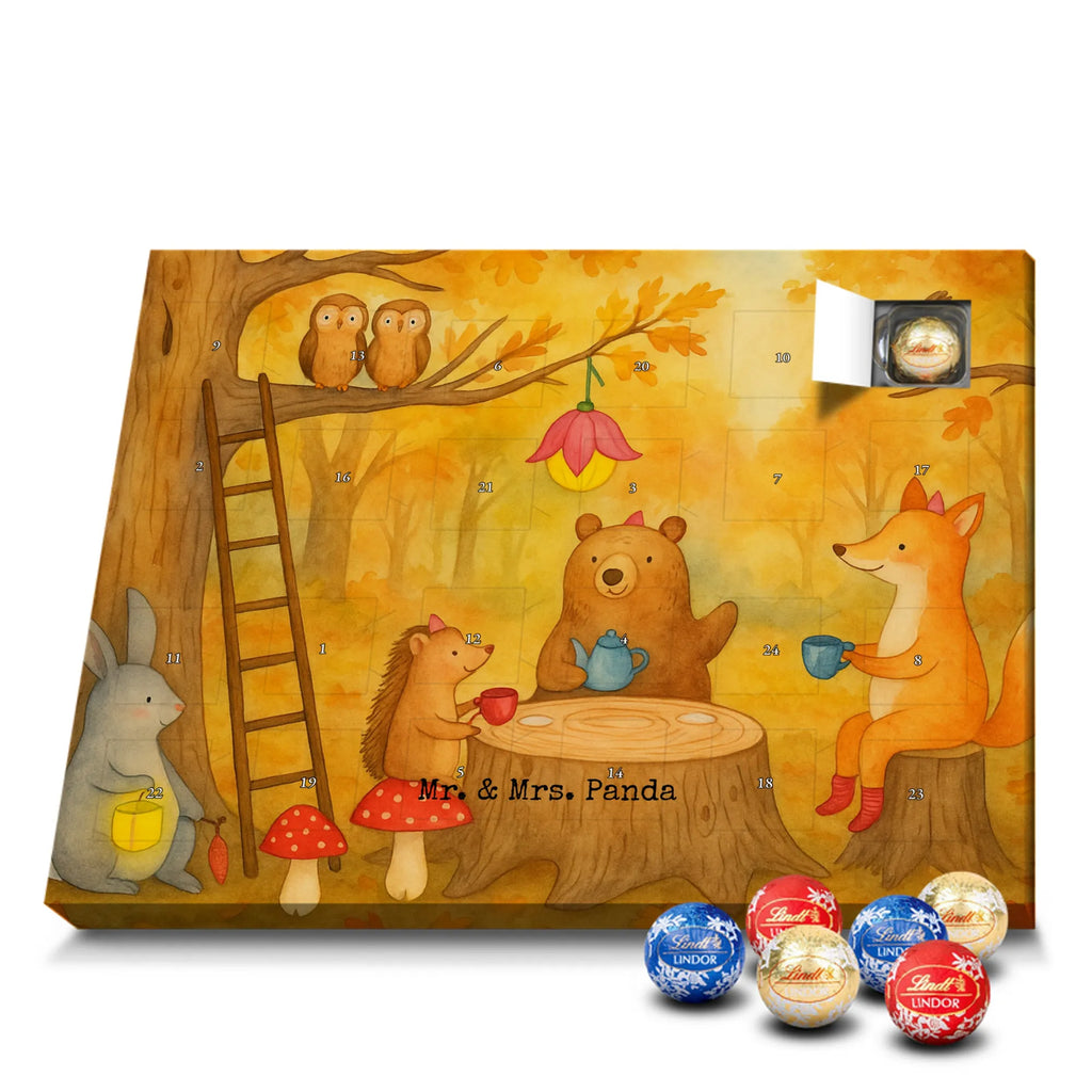 Chocolate advent calendar forest animals picnic Design card, gift ideas, gifts, small animals, cute, cute animal motives, hand drawn, funny sayings, good mood, special gifts, animal lover, mouse, forest, hare, squirrel, forest animals, picnic