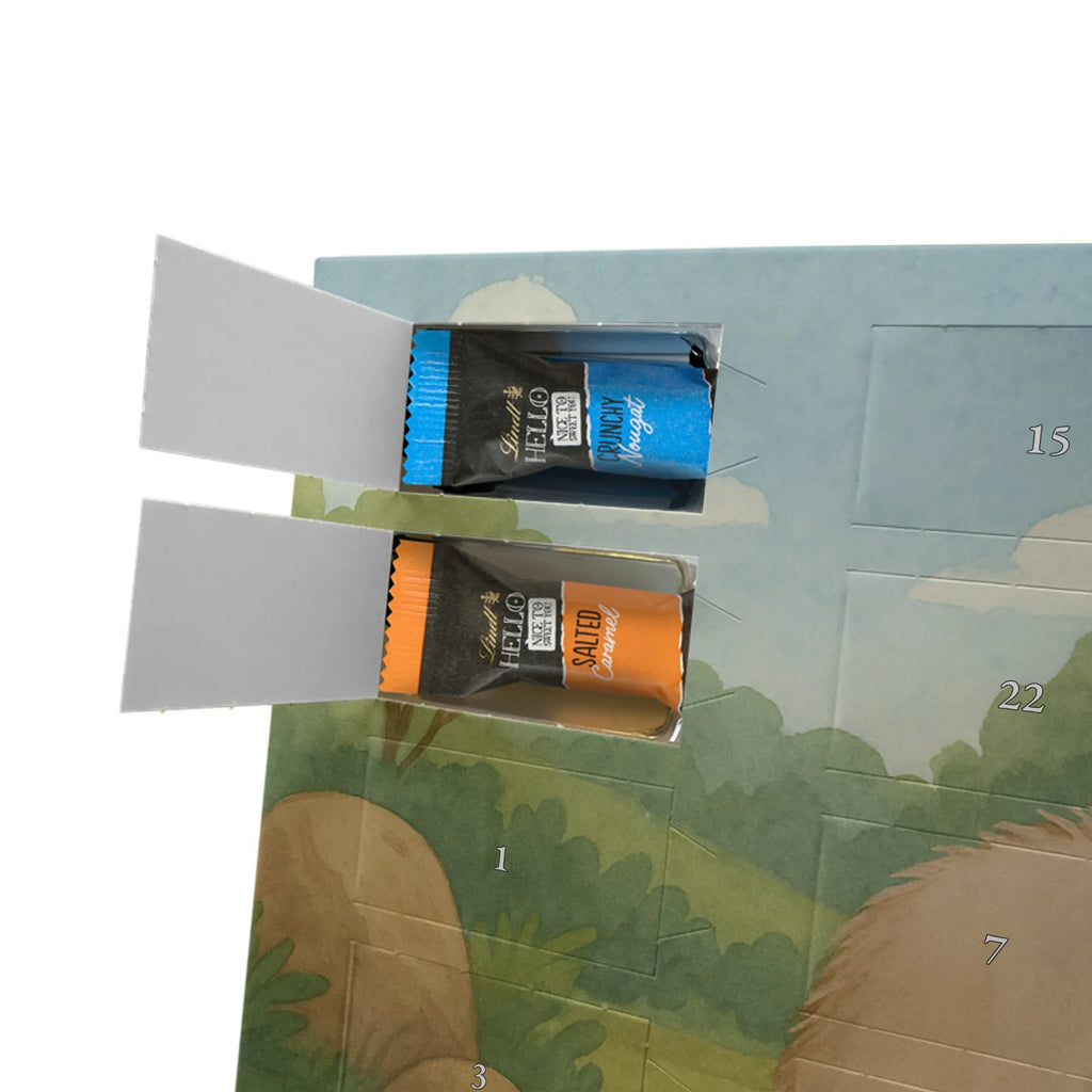 Chocolate advent calendar Wombat Design card, gift ideas, gifts, small animals, cute, cute animal motives, hand drawn, funny sayings, good mood, special gifts, animal lover, saying, life is beautiful, Australia