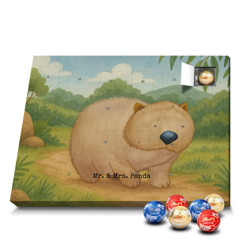 Chocolate advent calendar Wombat Design card, gift ideas, gifts, small animals, cute, cute animal motives, hand drawn, funny sayings, good mood, special gifts, animal lover, saying, life is beautiful, Australia