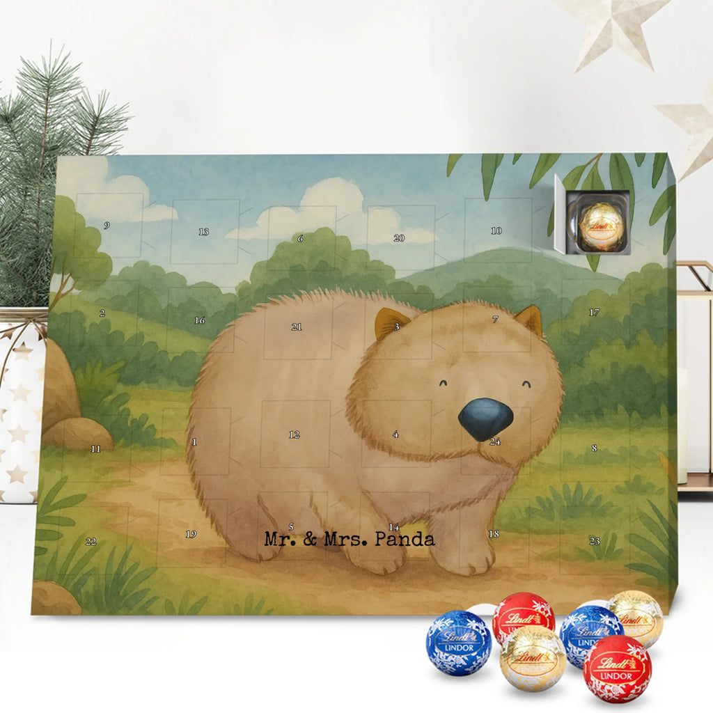 Chocolate advent calendar Wombat Design card, gift ideas, gifts, small animals, cute, cute animal motives, hand drawn, funny sayings, good mood, special gifts, animal lover, saying, life is beautiful, Australia