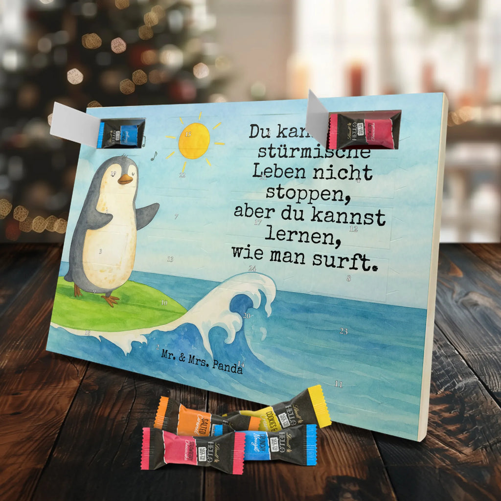 Chocolate advent calendar Penguin surfer Design North Pole, Penguins, surfers, surfing, waves, penguins, holidays, wave riding
