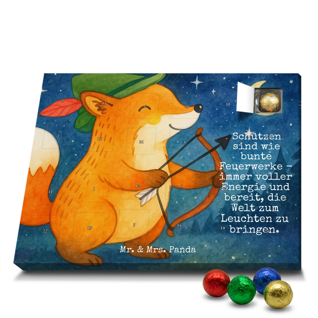 Chocolate advent calendar Sagittarius Astrology Design constellations, birthdays, astrology, date of birth, month of birth