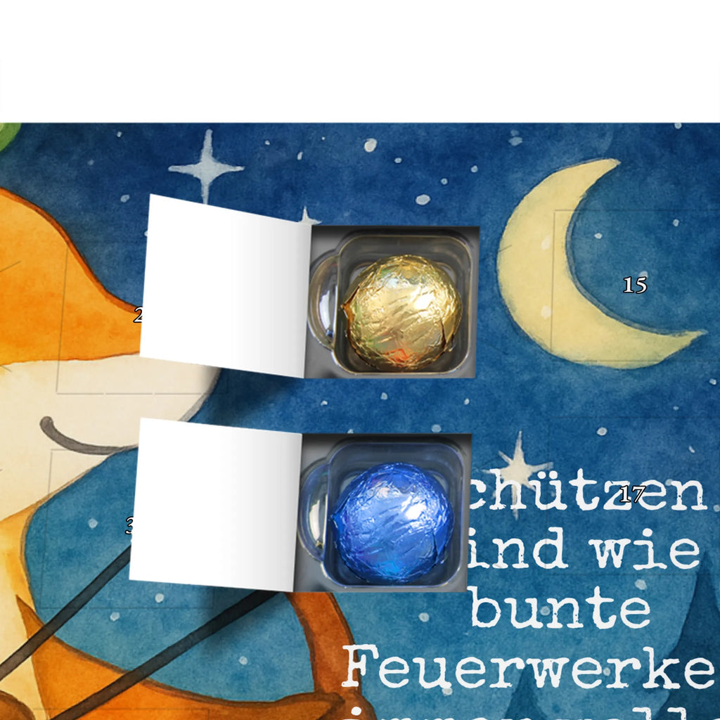 Chocolate advent calendar Sagittarius Astrology Design constellations, birthdays, astrology, date of birth, month of birth