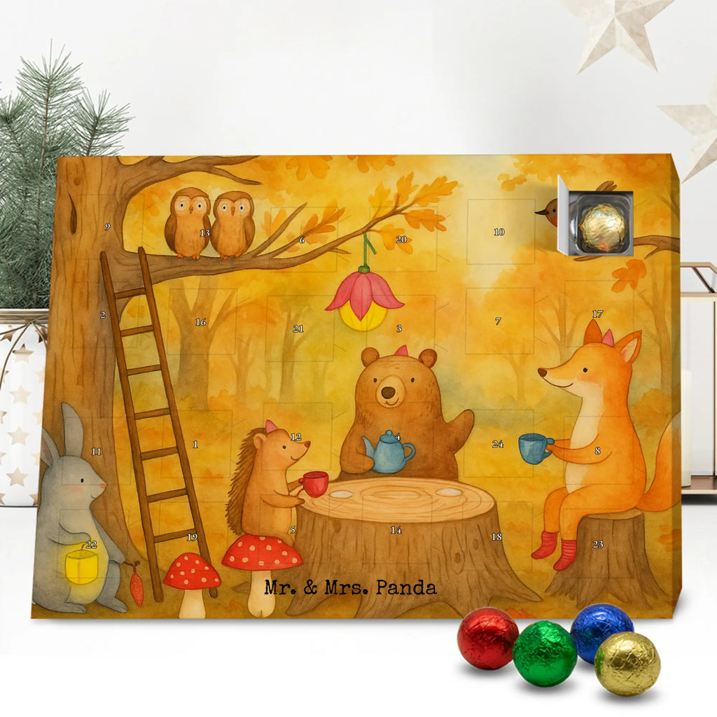 Chocolate advent calendar forest animals picnic Design card, gift ideas, gifts, small animals, cute, cute animal motives, hand drawn, funny sayings, good mood, special gifts, animal lover, mouse, forest, hare, squirrel, forest animals, picnic