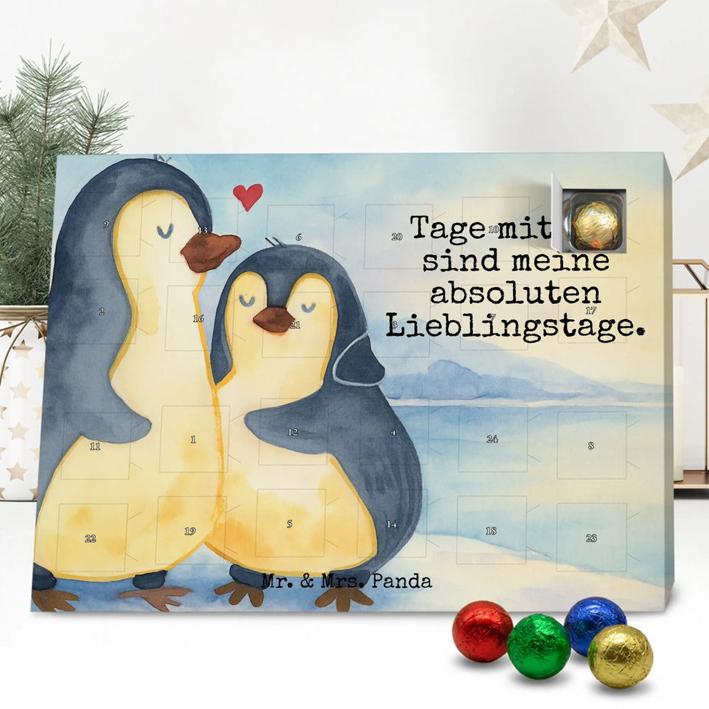 Chocolate advent calendar Penguin embrace Design North Pole, Penguins, wedding, wedding gift, love gift, lovers, anniversary, proof of love, wedding day