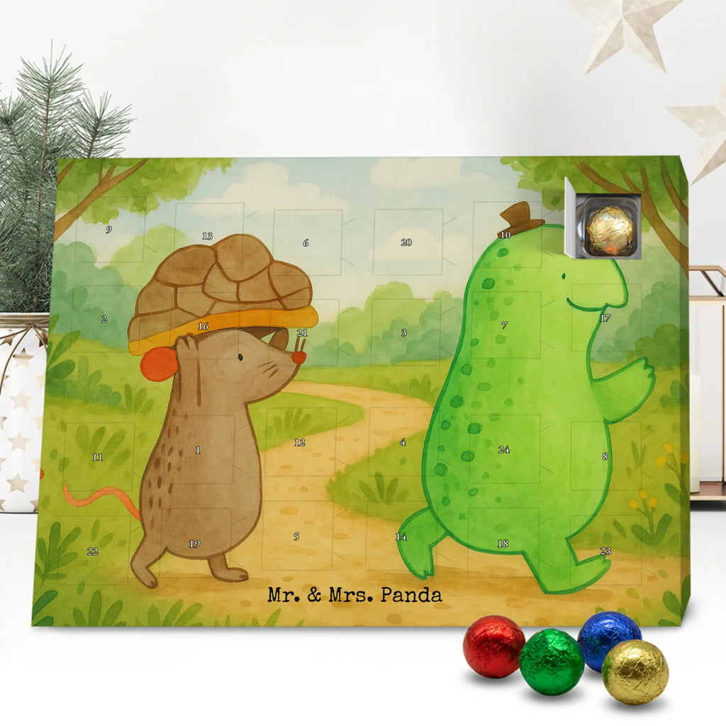 Chocolate advent calendar tortoise Mouse Design gift, gift ideas, cute, illustrated, tortoise, reptile, ancient creature, sweet, birthday gift, turtle gift items, funny turtle gifts, pet turtles, best friend, sister or daughter, turtle lover, friends, mouse, girlfriends