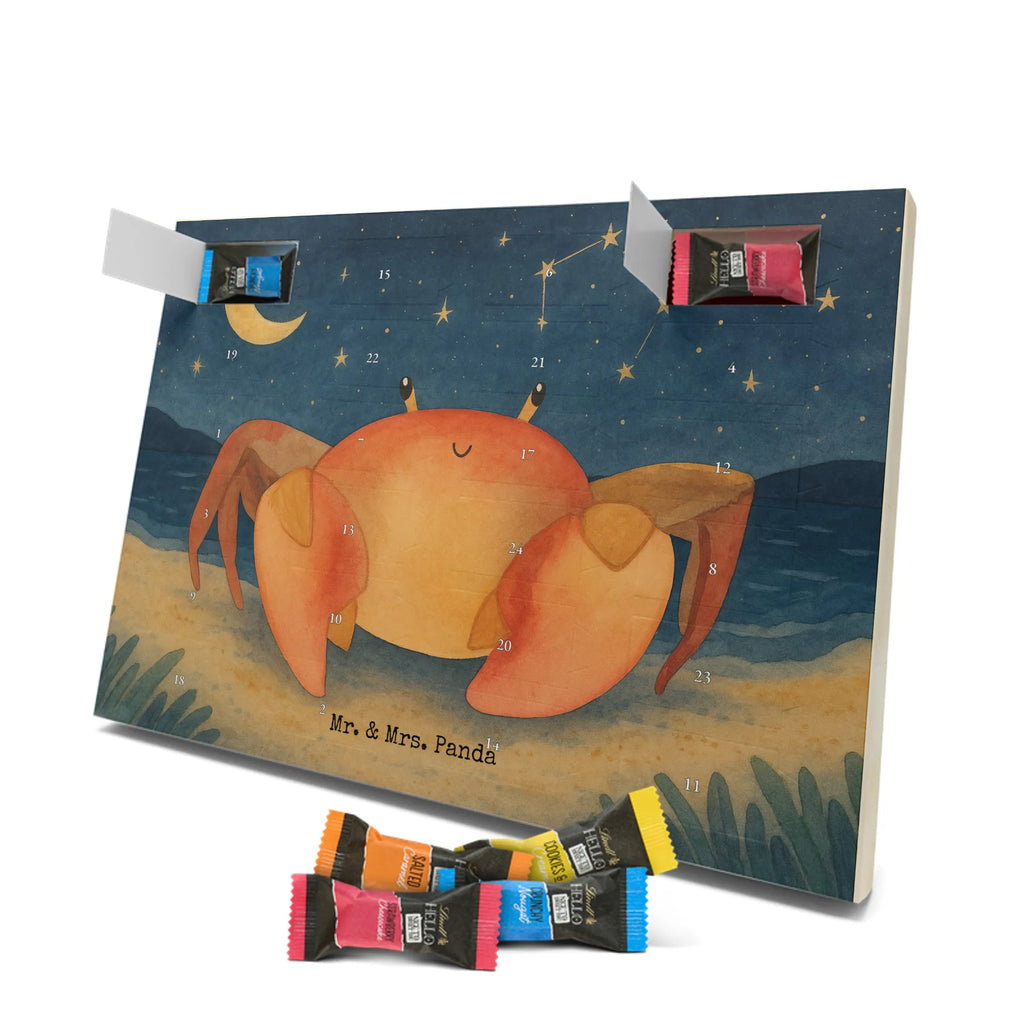 Chocolate advent calendar Star sign Cancer Design constellations, birthdays, astrology, date of birth, month of birth, crab zodiac sign, crab present, present june, birthday june, crabs, present july, birthday july, crab, sea animal, present sea