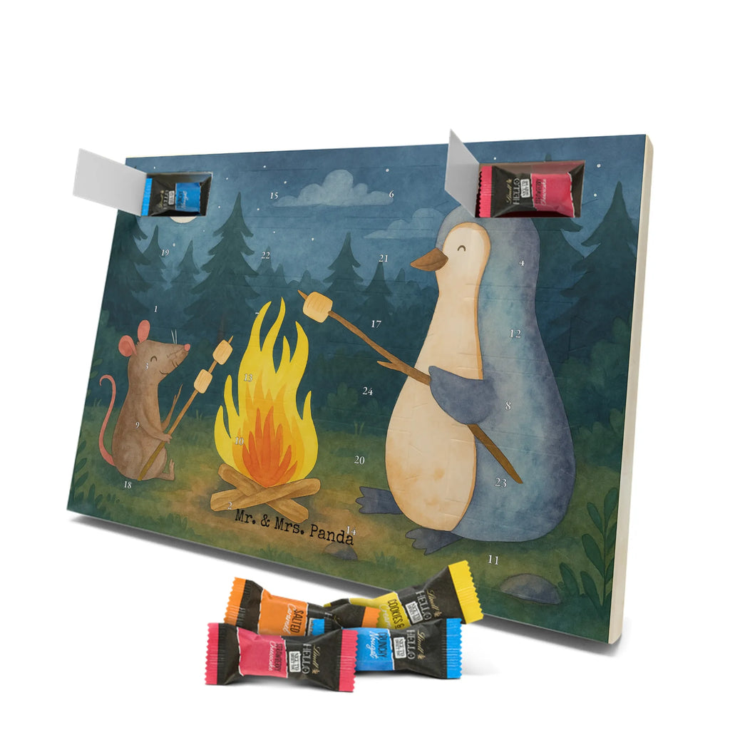 Chocolate advent calendar Penguin campfire Design North Pole, Penguins, campfire, everyday office life, penguins, mouse, life motto, new start, work, life motivation, fire
