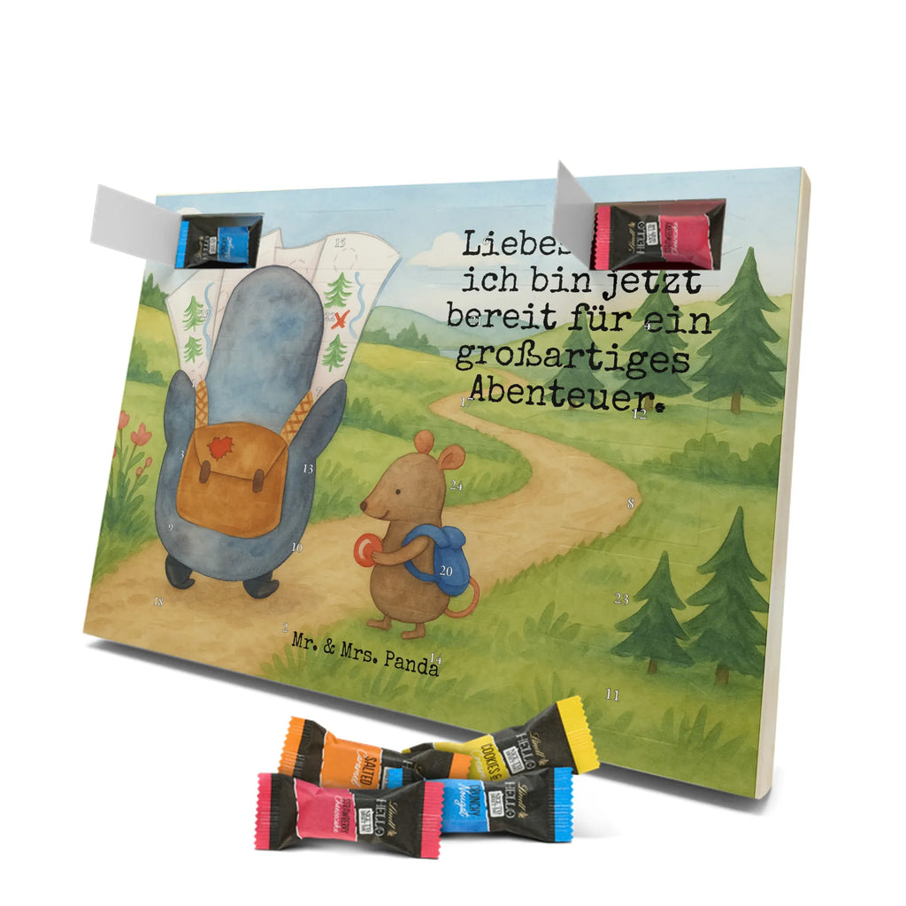 Chocolate advent calendar Penguin & Mouse Hiker Design North Pole, Penguins, adventurer, hiking, adventure, penguins, road trip, excursion
