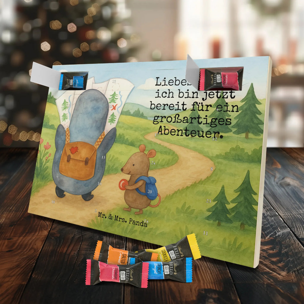 Chocolate advent calendar Penguin & Mouse Hiker Design North Pole, Penguins, adventurer, hiking, adventure, penguins, road trip, excursion