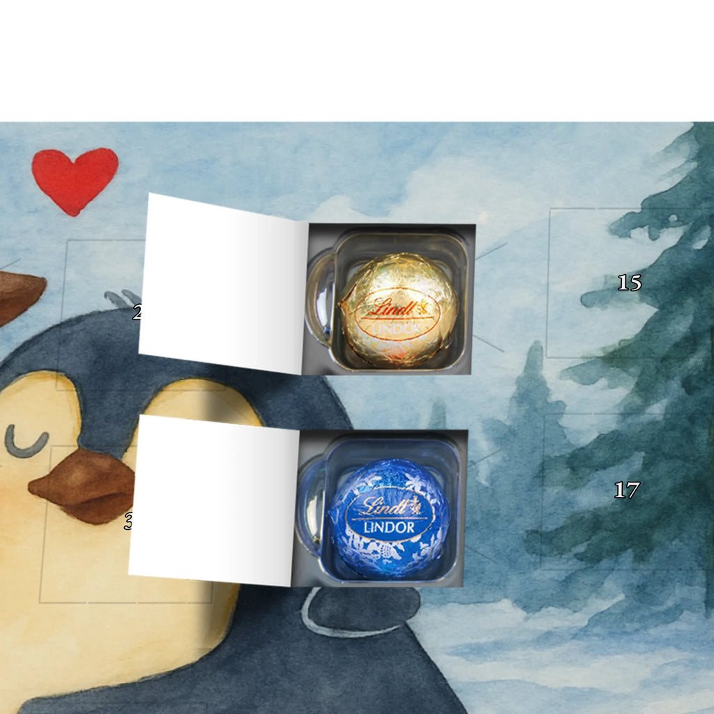 Chocolate advent calendar Penguin embrace Design North Pole, Penguins, wedding, wedding gift, love gift, lovers, anniversary, proof of love, wedding day