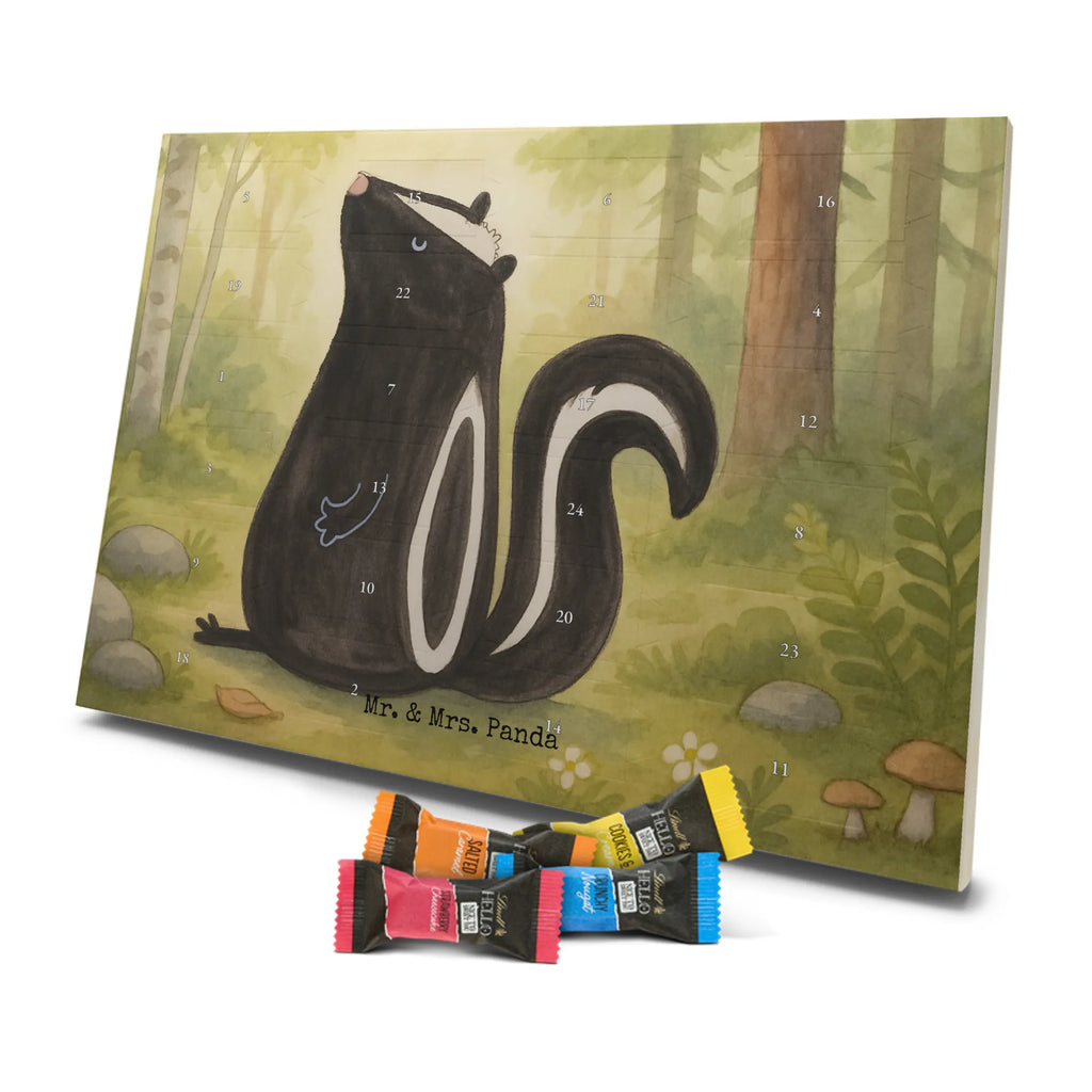 Chocolate advent calendar skunk Sit Design know-it-all, stinky, law, predator, wild animal