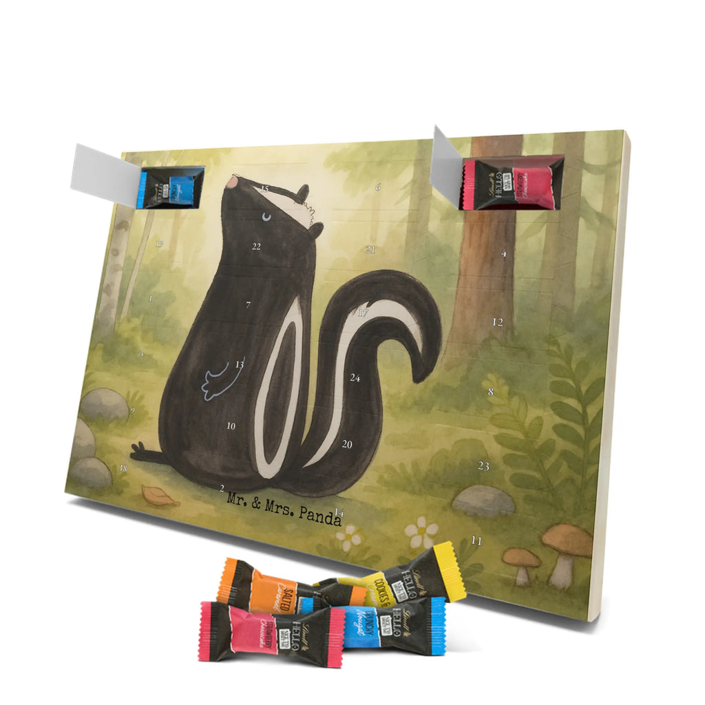 Chocolate advent calendar skunk Sit Design know-it-all, stinky, law, predator, wild animal