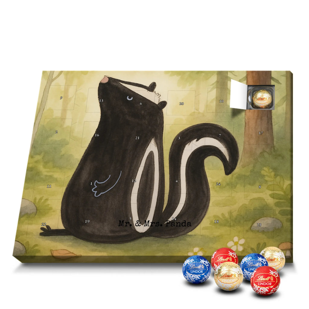 Chocolate advent calendar skunk Sit Design know-it-all, stinky, law, predator, wild animal