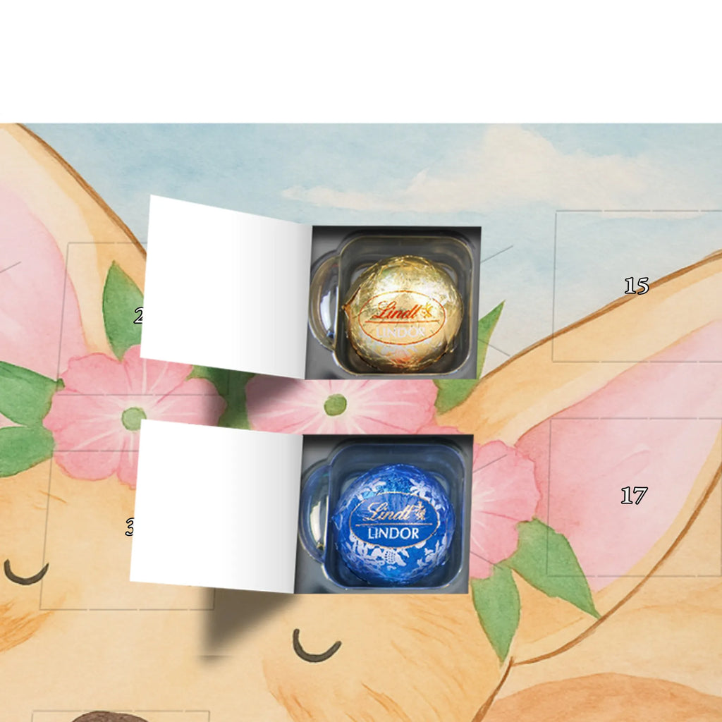 Chocolate advent calendar desert fox Flower Design Africa, desert fox, desert, flowers, wreath of flowers