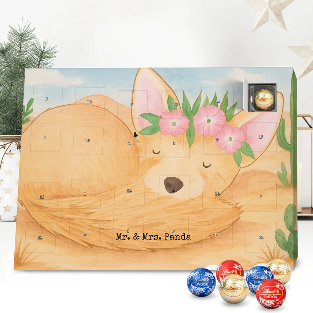 Chocolate advent calendar desert fox Flower Design Africa, desert fox, desert, flowers, wreath of flowers
