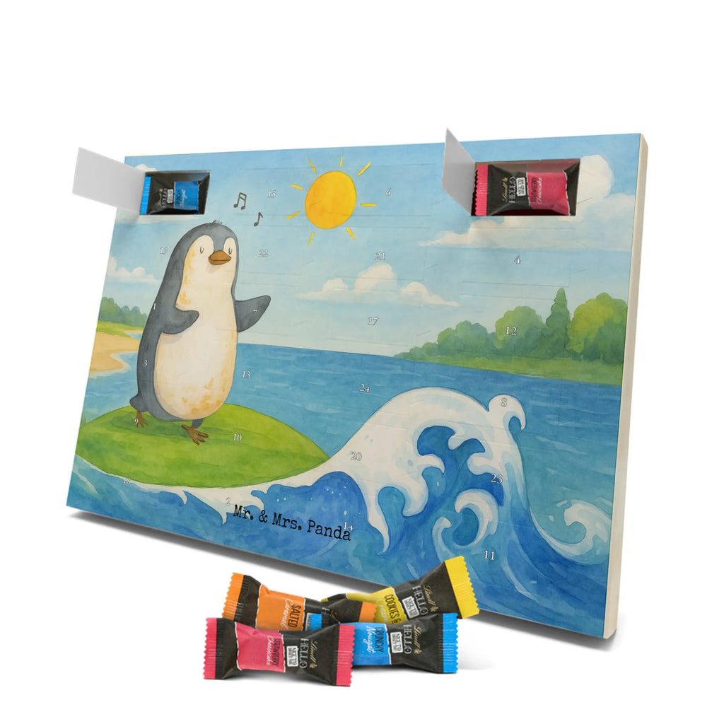 Chocolate advent calendar Penguin surfer Design North Pole, Penguins, surfers, surfing, waves, penguins, holidays, wave riding