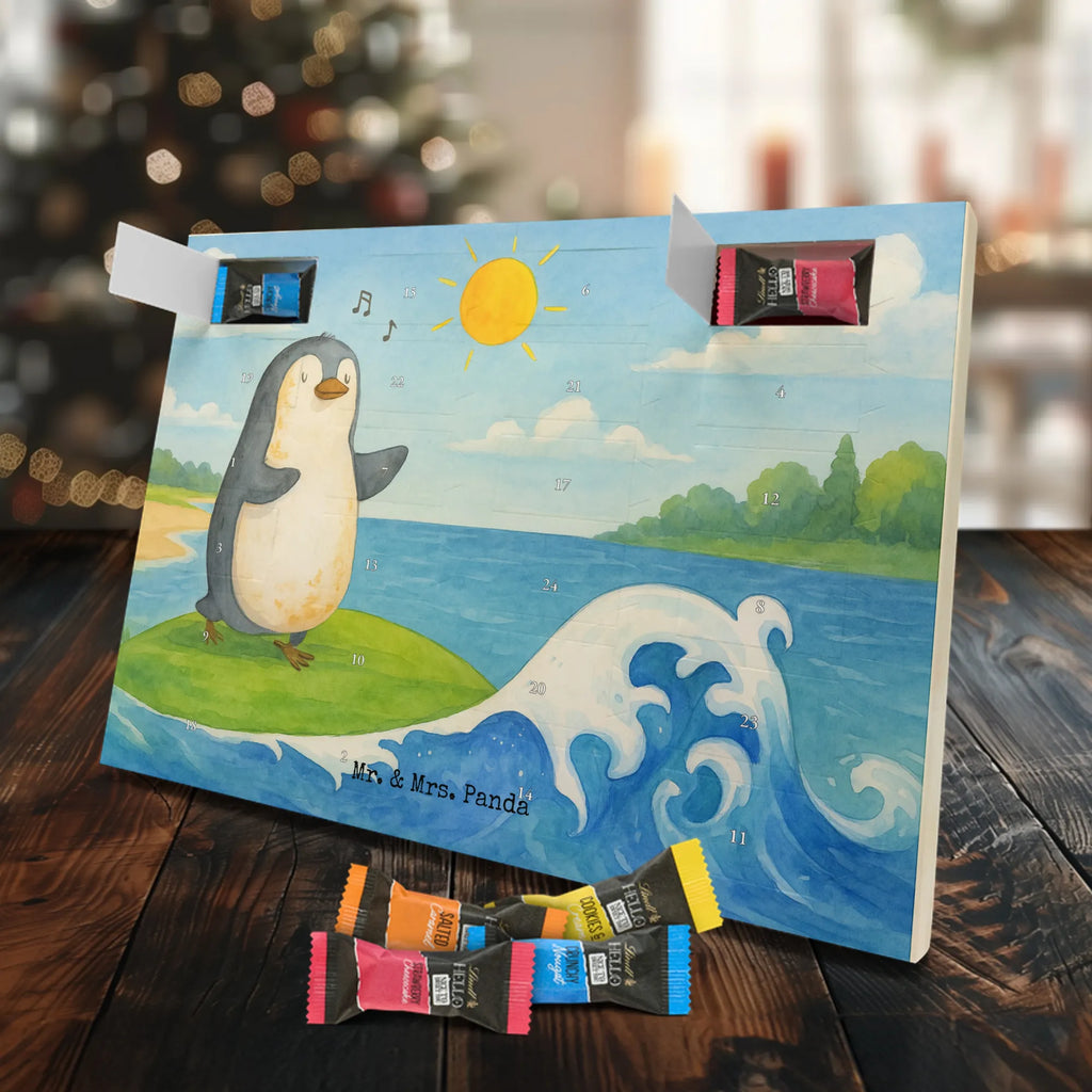 Chocolate advent calendar Penguin surfer Design North Pole, Penguins, surfers, surfing, waves, penguins, holidays, wave riding