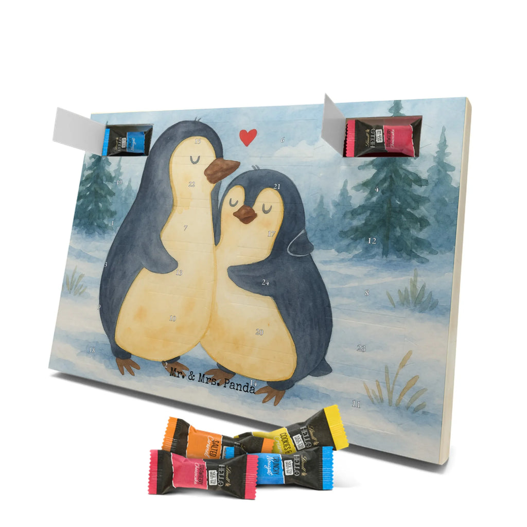 Chocolate advent calendar Penguin embrace Design North Pole, Penguins, wedding, wedding gift, love gift, lovers, anniversary, proof of love, wedding day