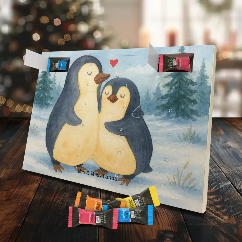 Chocolate advent calendar Penguin embrace Design North Pole, Penguins, wedding, wedding gift, love gift, lovers, anniversary, proof of love, wedding day