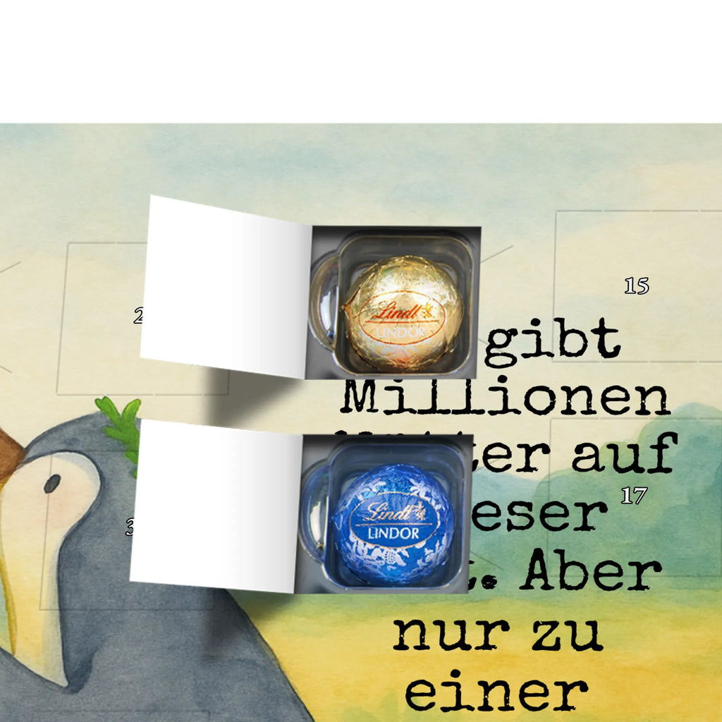 Chocolate advent calendar Penguin with child Design Father's Day, Mother's Day, Mother, Mummy, Gift, Birthday