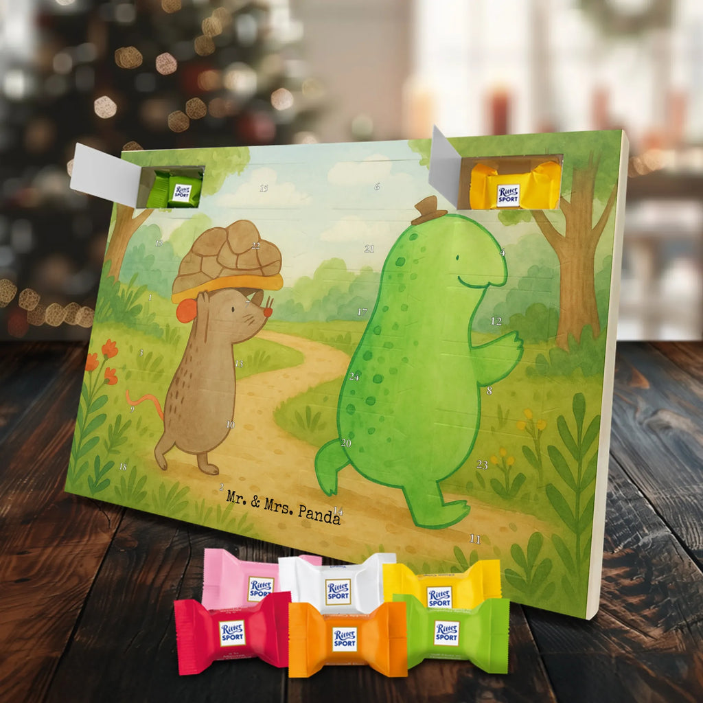 Chocolate advent calendar tortoise Mouse Design gift, gift ideas, cute, illustrated, tortoise, reptile, ancient creature, sweet, birthday gift, turtle gift items, funny turtle gifts, pet turtles, best friend, sister or daughter, turtle lover, friends, mouse, girlfriends