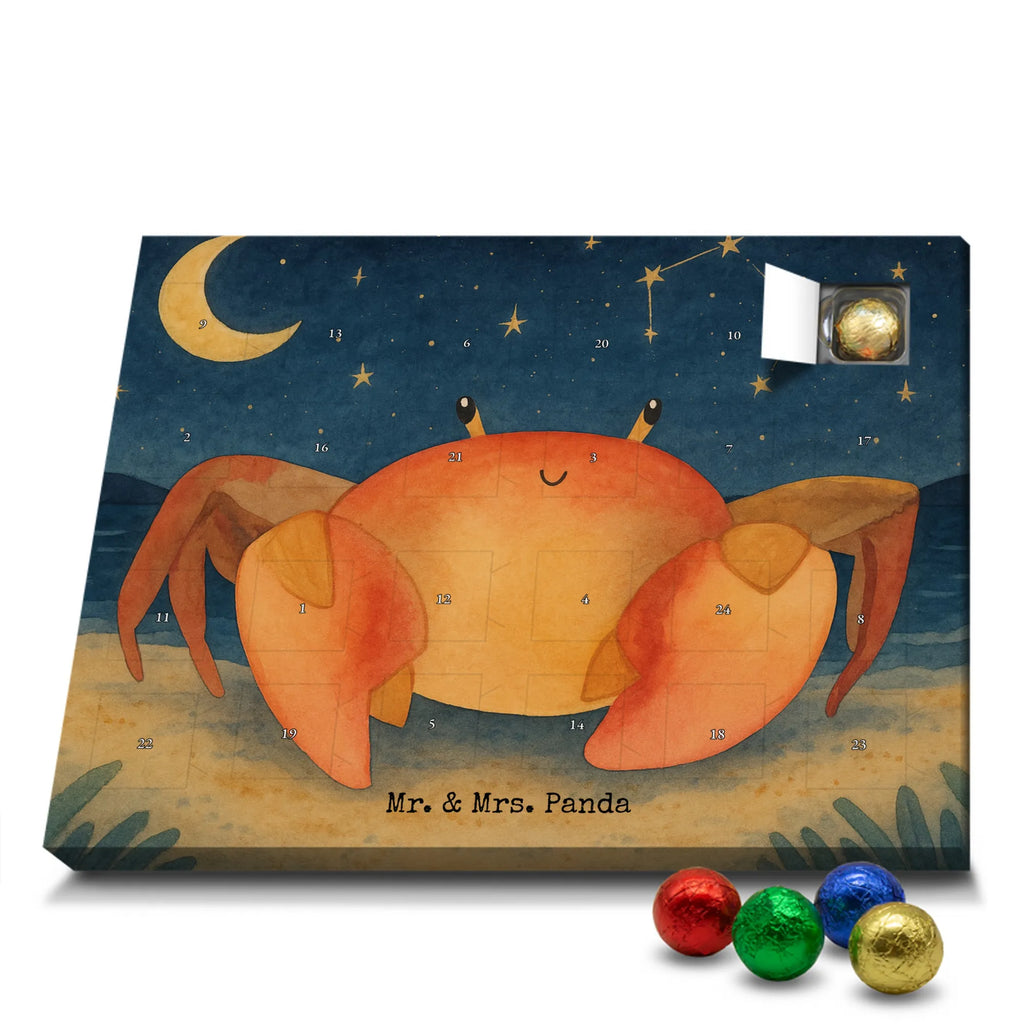 Chocolate advent calendar Star sign Cancer Design constellations, birthdays, astrology, date of birth, month of birth, crab zodiac sign, crab present, present june, birthday june, crabs, present july, birthday july, crab, sea animal, present sea