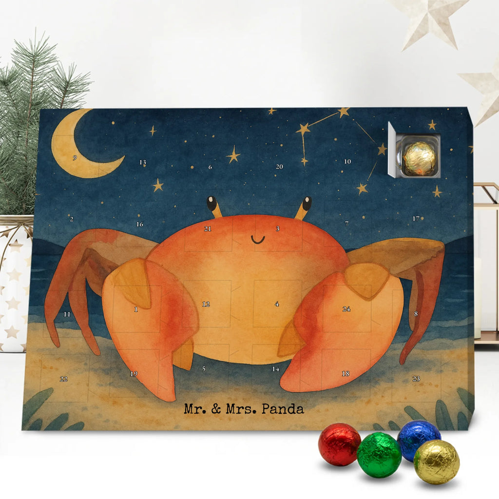 Chocolate advent calendar Star sign Cancer Design constellations, birthdays, astrology, date of birth, month of birth, crab zodiac sign, crab present, present june, birthday june, crabs, present july, birthday july, crab, sea animal, present sea