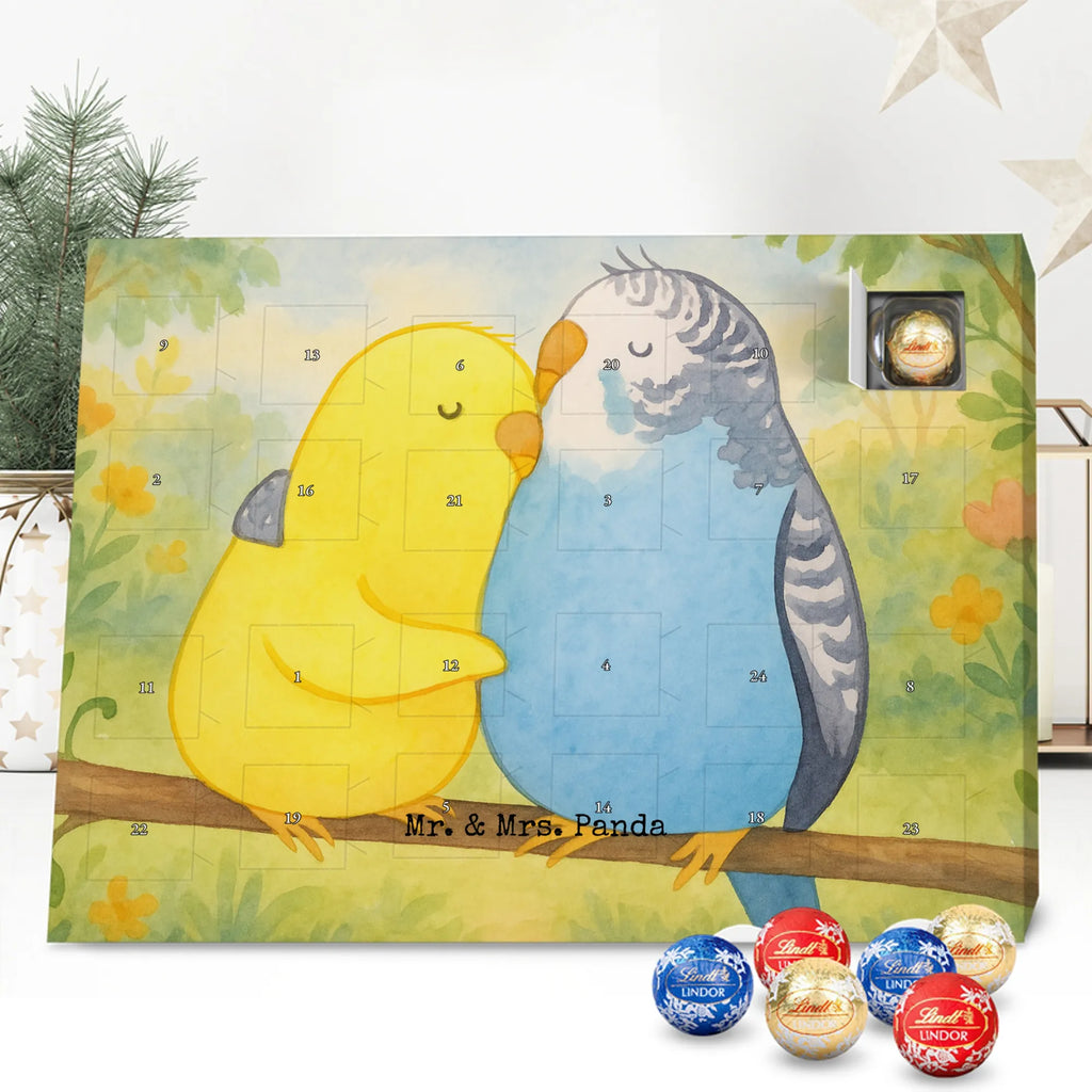 Chocolate advent calendar Parakeets in love Design Loving, Two, Together, Marriage, Proposal of marriage, Love gift, gift for her, gift for him, anniversary gift, trust, birds, closeness, budgie, cuddling