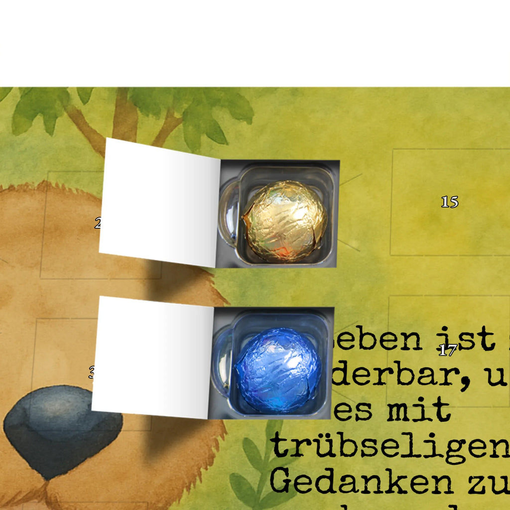 Chocolate advent calendar Wombat Design card, gift ideas, gifts, small animals, cute, cute animal motives, hand drawn, funny sayings, good mood, special gifts, animal lover, saying, life is beautiful, Australia