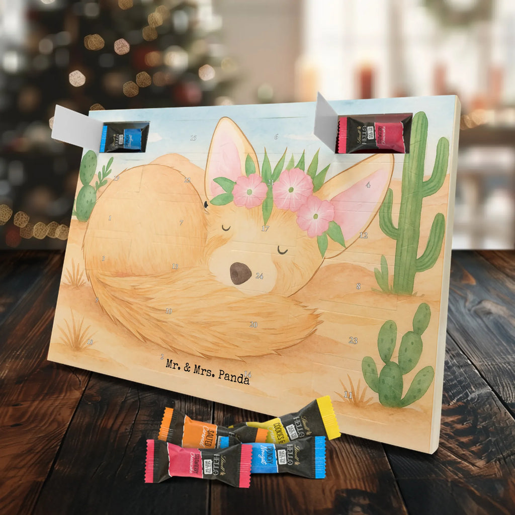 Chocolate advent calendar desert fox Flower Design Africa, desert fox, desert, flowers, wreath of flowers