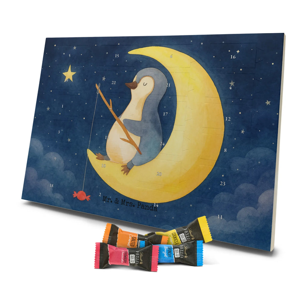 Chocolate advent calendar Penguin moon Design North Pole, Penguins, falling asleep, night's rest, penguins, guest room, bedroom, saying, insomnia, sleep