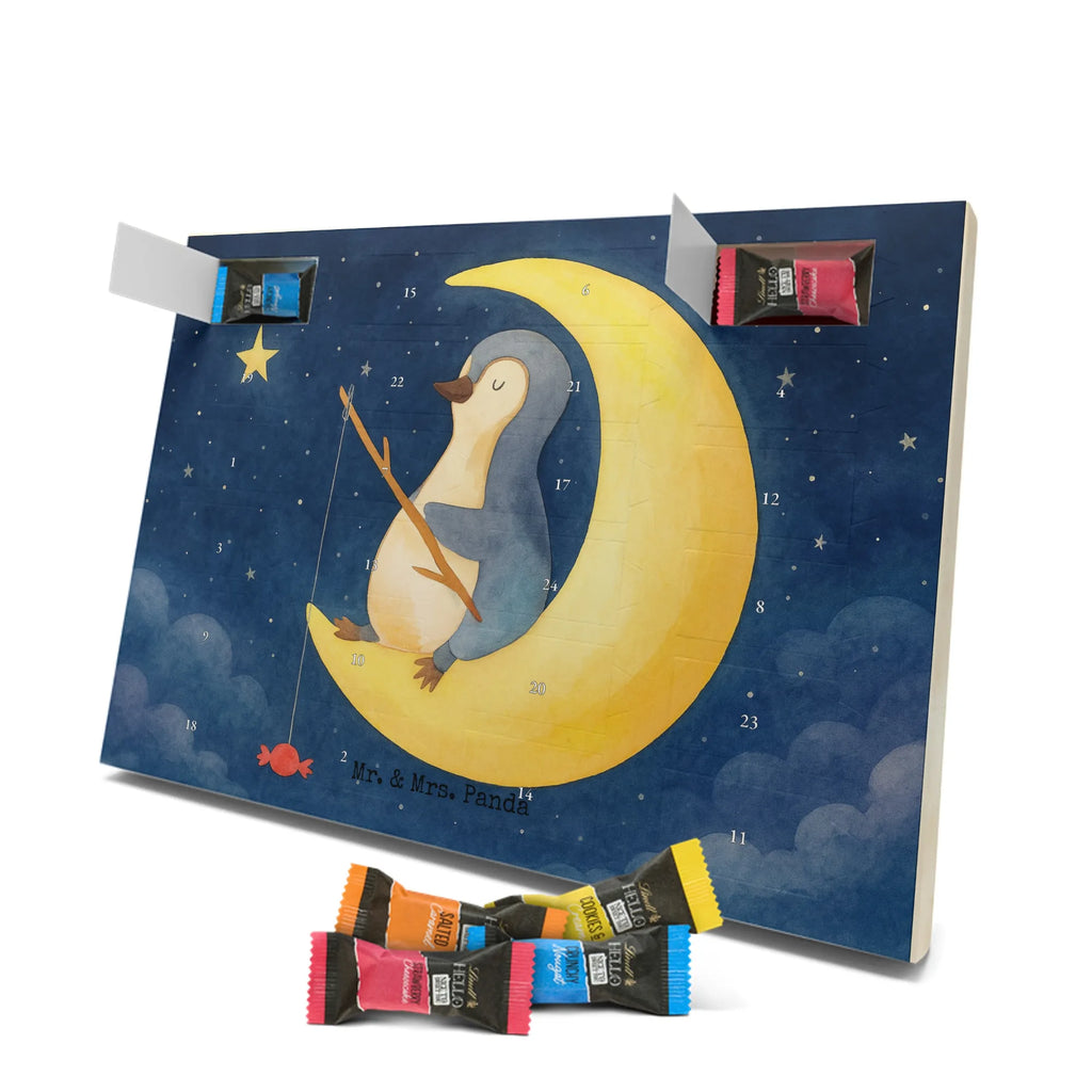Chocolate advent calendar Penguin moon Design North Pole, Penguins, falling asleep, night's rest, penguins, guest room, bedroom, saying, insomnia, sleep